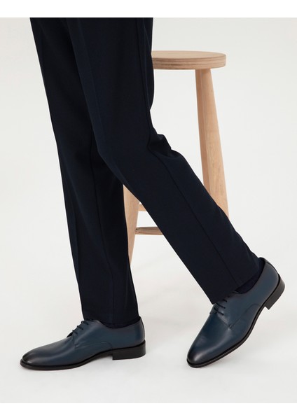 Erkek Lacivert %100 Deri Klasik Ayakkabı 50298541-VR033