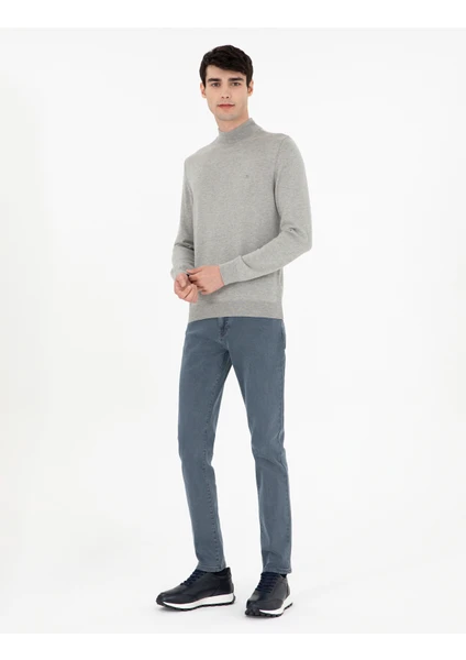 Pierre Cardin Erkek Mavi Slim Fit Jean Pantolon 50299928-Vr036