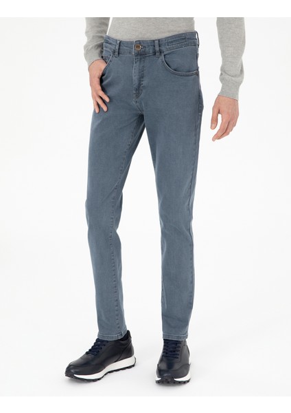 Erkek Mavi Slim Fit Jean Pantolon 50299928-Vr036