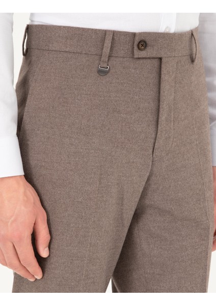 Erkek Açık Kahverengi Slim Fit Kumaş Pantolon 50293167-VR002