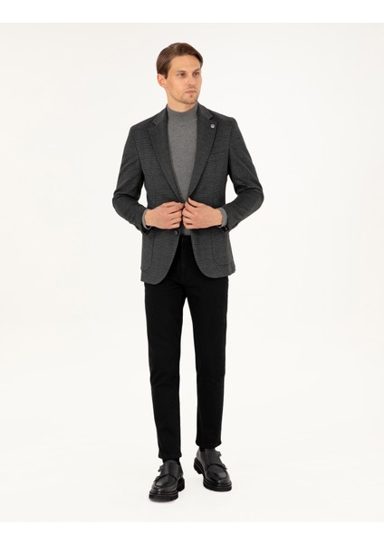 Erkek Antrasit Ex. Slim Fit Ceket 50296407-VR006