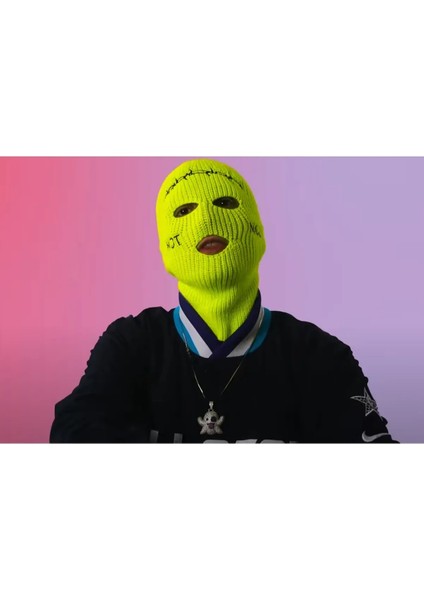 Not Nice Dikenli Tel Not Nice Renkli Kar Maskesi Balaklava