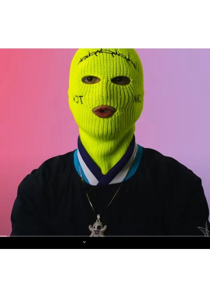 Not Nice Dikenli Tel Not Nice Renkli Kar Maskesi Balaklava