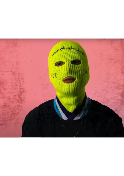 Not Nice Dikenli Tel Not Nice Renkli Kar Maskesi Balaklava