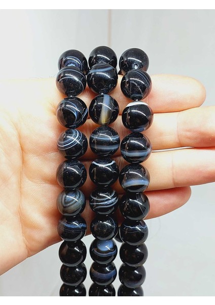 Akik Taşı Dizi 14MM (54394)