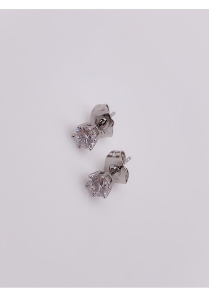 Çelik Küpe 5mm Zirkon Taşlı Küpe indirimleri
