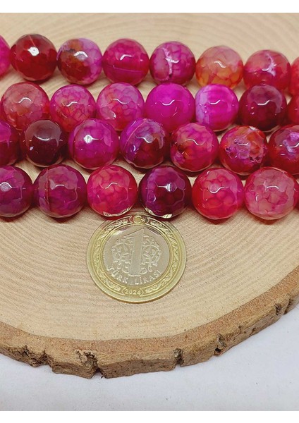 Akik Taşı Faset Kesim Dizi 14MM (54386) fiyatları