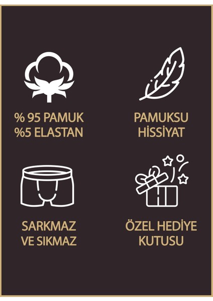 4'lü Erkek Preimum Desenli Boxer (Paket 1)