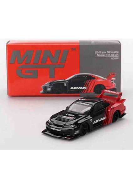 Gt 1:64 Lb - Super Sil.. Nissan S15 Silvia /advan (7 cm Uzunluğunda Metal Araba