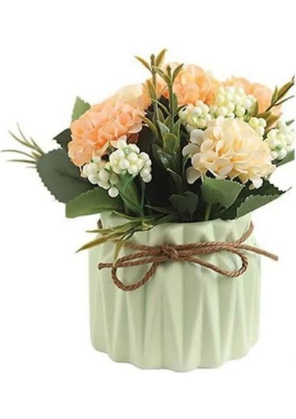 Şeker Renkler Dekoratif, Hediyelik 4'lü Sukulent ve Kaktüs Saksı Seti, Sunumluk modelleri