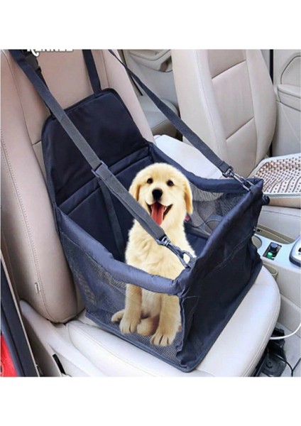 Fileli Kedi Köpek Taşıma Çantası Araba Otomobil Için Askılı