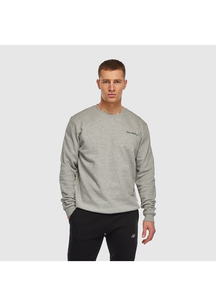 New Balance MNC3328 Gri Erkek Sweatshirt