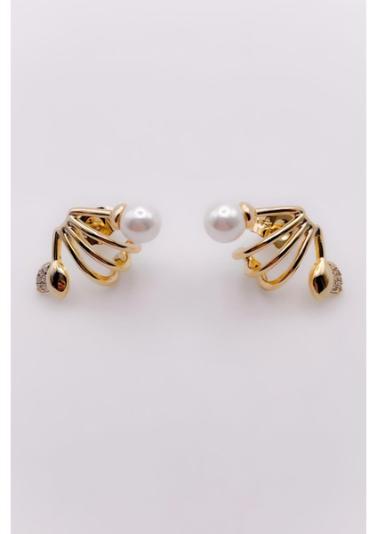 Çelik Küpe Çiçek Detaylı Incili Küpe fırsatları