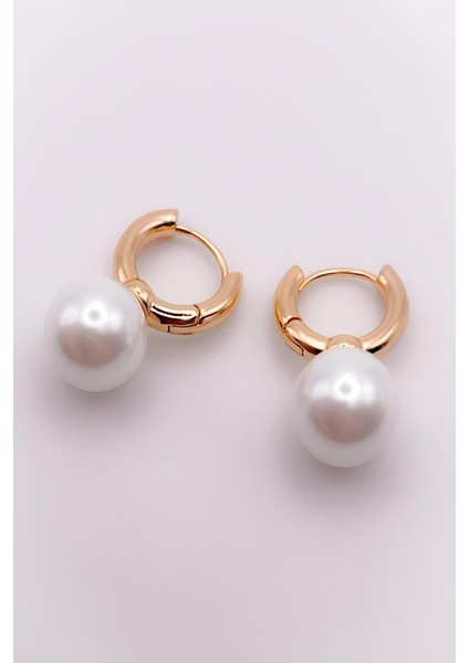 Çelik Küpe Incili Minimal Küpe modelleri