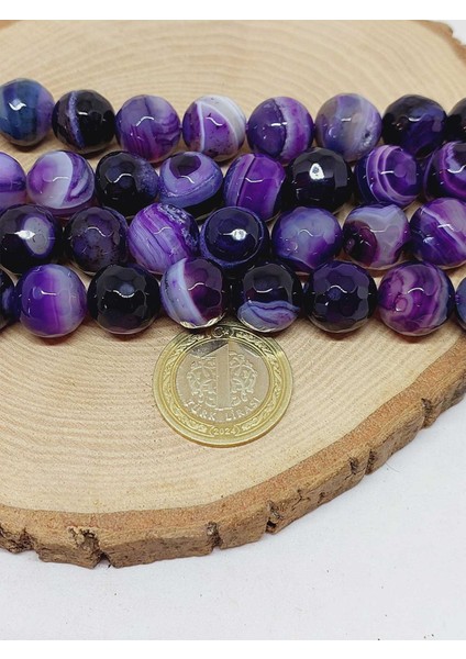 Akik Taşı Faset Kesim Dizi 14MM (54378) fiyatları