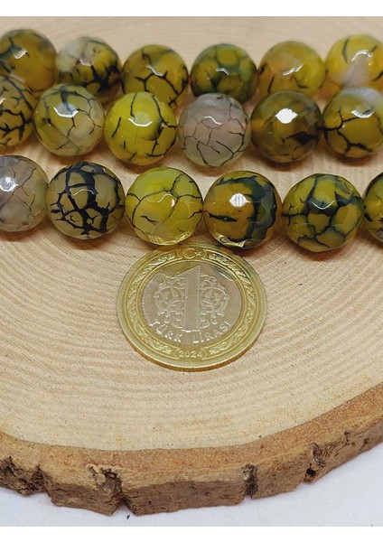 Akik Taşı Faset Kesim Dizi 14MM (54370) fiyatları