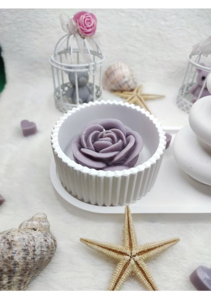 Ayd Oval Tepsi Biblo & 6 Parça Soya Wax Mum Seti fiyatları