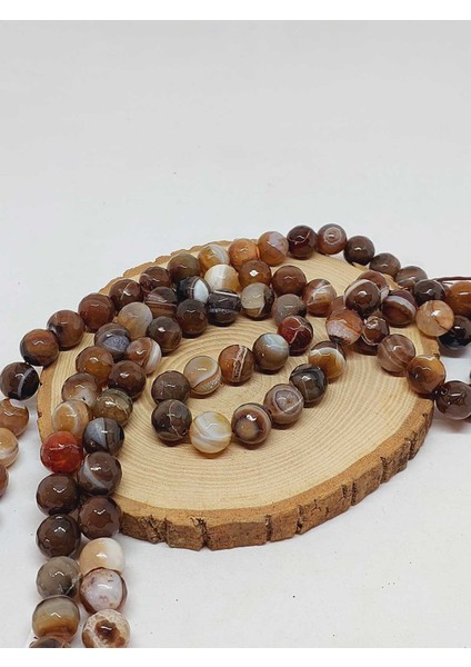 Akik Taşı Faset Kesim Dizi 14MM (54362) modelleri