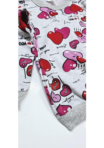 Kalpli Kız Çocuk Pijama Takım