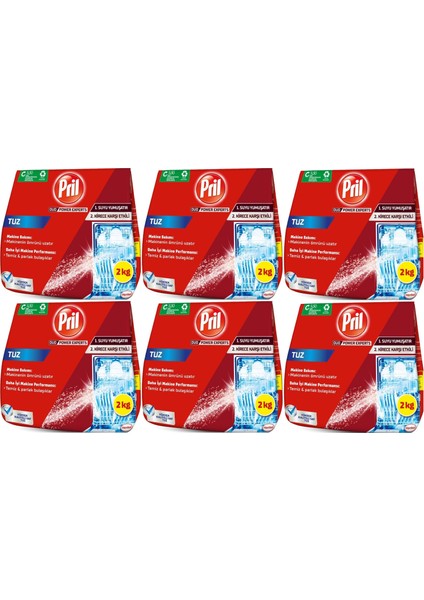 Bulaşık Makinesi Tuzu 12KG (6pk*2kg)