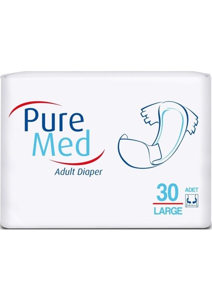 Hasta Bezi Bel Bantlı Tekstil Yüzey Large L-Büyük 90 Adet (3pk*30)