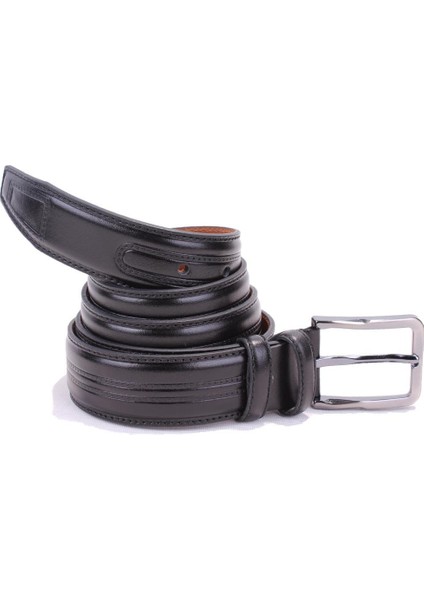 DMK26-305DG Siyah 3,5 cm Deri Erkek Kemer fiyatları