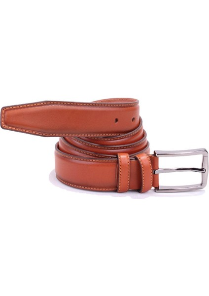 DMK26-306DG Açık Taba 3,5 cm Deri Erkek Kemer fiyatları