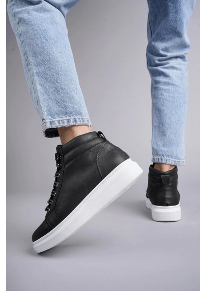 SLW206 Ottawa Bağcıklı Cilt Erkek Günlük Spor Bot Bt Siyah modelleri