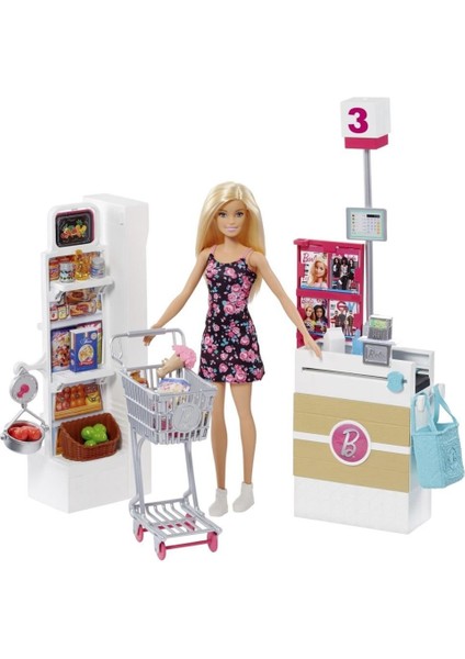FRP01 Barbie Süpermarkette Oyun Seti