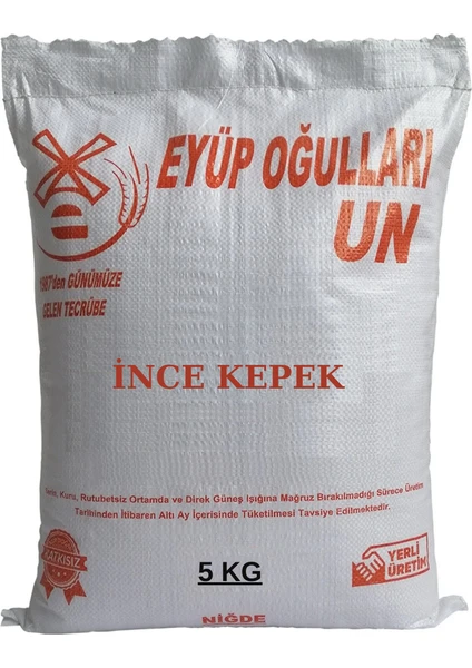 5kg İnce Buğday Kepeği
Eyüp Oğulları Un