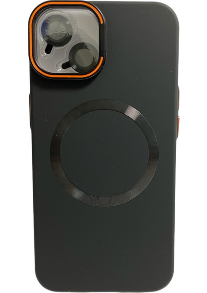 Titanium Rubber Kılıf iPhone 16 Pro Max Kablosuz Şarj Destekli Lens Korumalı