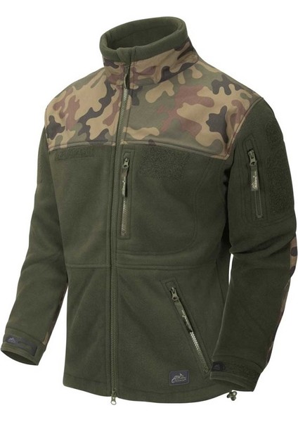 Polısh Infantry Jacket - Fleece Olıve Green/pl Woodland