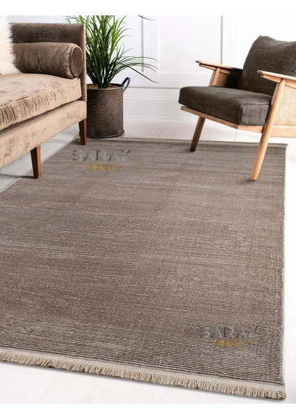 Parma Düz Kahve Model Dokuma Halı Kilim Yolluk Salon Halısı Modern Dokuma