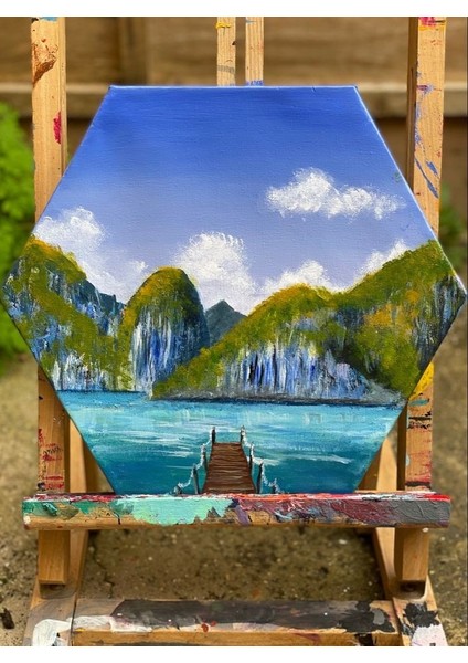 Pres Tuval Altıgen 18 x 21 cm Siyah %100 Pamuk 310 Gr/m2 indirimleri