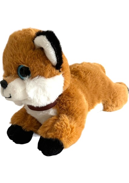 Havlayan Sevimli Peluş Köpek 25 cm Yatan Köpek Peluş