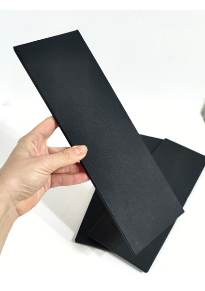 Pres Tuval Dikdörtgen 10 x 30 cm Siyah %100 Pamuk 310 Gr/m2