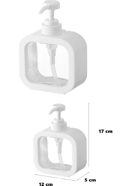 300 ml Tezgah Üstü Dikdörtgen Banyo Mutfak Sıvı Sabunluk  Banyo Mutfak Bulaşık Lavabo Deterjanlık