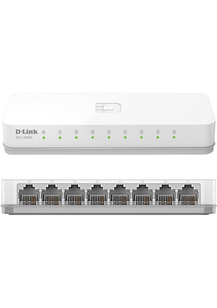 D-Lınk DES-1008C 8 Port 10/100 Mbps Ethernet Swıtch