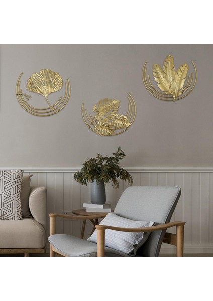 3 Modern Ginkgo Heykeli Monte Şekli Odası 1 (Yurt Dışından)