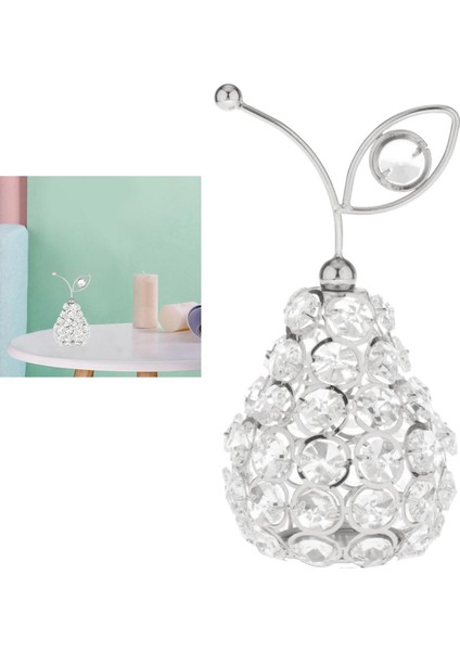 Modern Kristal Cam Meyve Süsleri Heykelcik Centerpiece Heykeli Dekor B (Yurt Dışından)