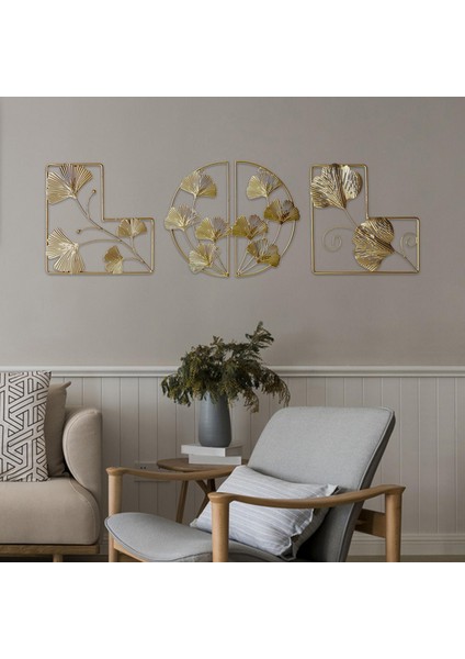 3x Ginkgo Yaprağı Heykel Askısı Çalışma Odası El Sanatları Şekil 2 (Yurt Dışından)
