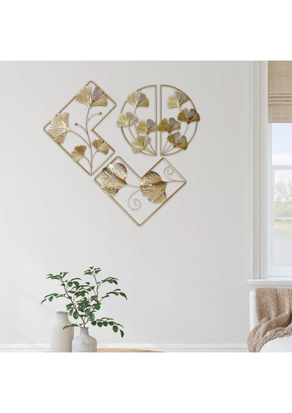 3x Ginkgo Yaprağı Heykel Askısı Çalışma Odası El Sanatları Şekil 2 (Yurt Dışından)