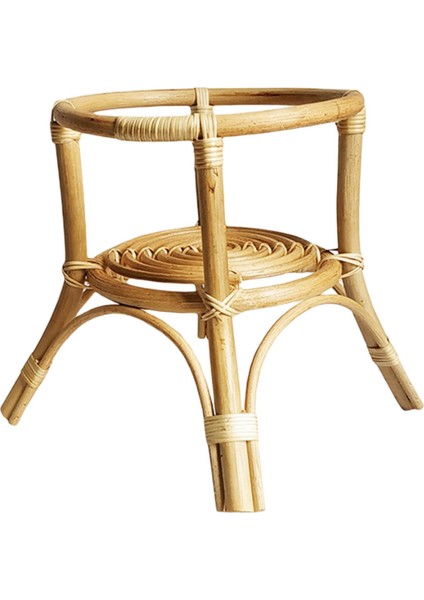 Doğal Rattan Standı Rafı Iç Çiçek Isı I El Dokuma (Yurt Dışından)