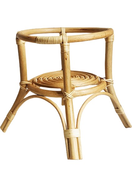 Doğal Rattan Standı Rafı Iç Çiçek Isı I El Dokuma (Yurt Dışından)