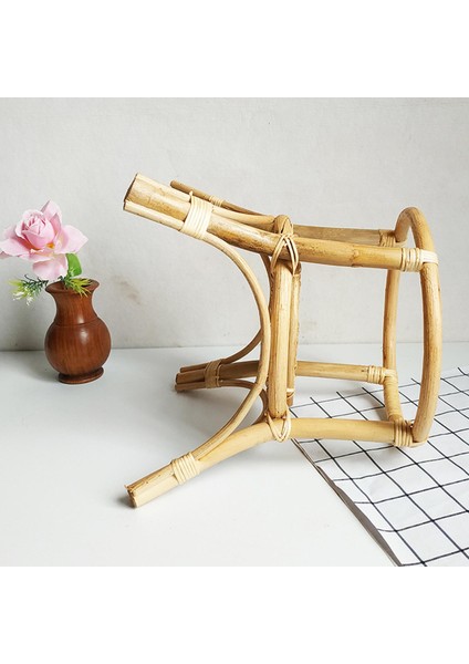 Doğal Rattan Standı Rafı Iç Çiçek Isı I El Dokuma (Yurt Dışından)