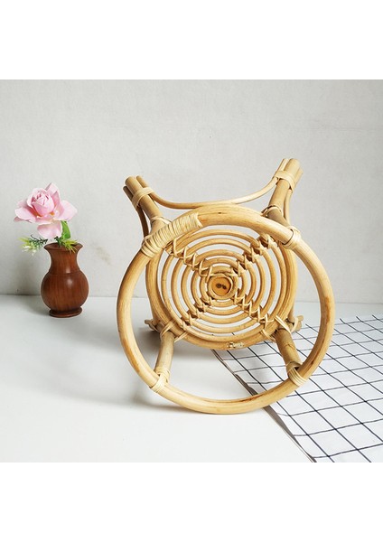 Doğal Rattan Standı Rafı Iç Çiçek Isı I El Dokuma (Yurt Dışından)