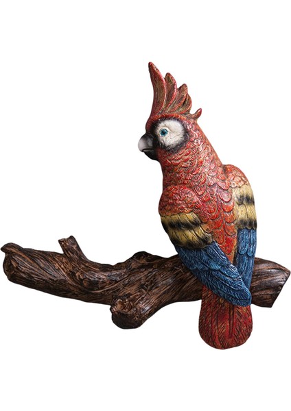 Papağan Heykeli Dekor Reçine Kuş Heykelcik Heykel Açık 20X5X19 cm (Yurt Dışından) modelleri