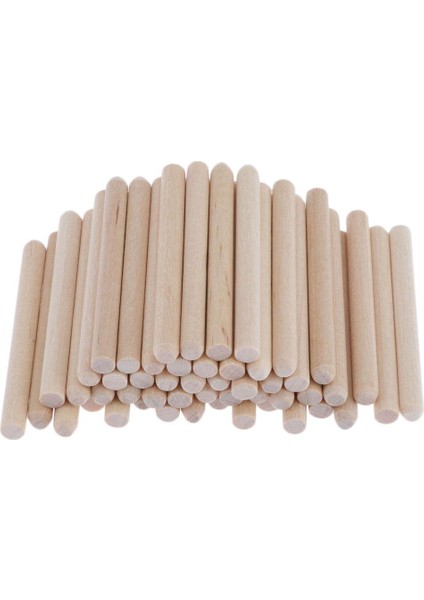 El Sanatları Için Ahşap Dübel Çubukları 5 cm - 50 Adet Sağlam Balsa Malzemeleri Orta Süsler Için Çubuklar - Model Oluşturma Düğün (Yurt Dışından) fiyatları