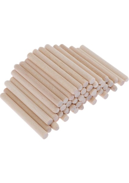 El Sanatları Için Ahşap Dübel Çubukları 5 cm - 50 Adet Sağlam Balsa Malzemeleri Orta Süsler Için Çubuklar - Model Oluşturma Düğün (Yurt Dışından) modelleri
