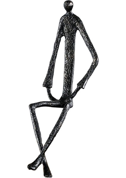 I Heykelcik Metal Heykel Heykel Masaüstü Oturma Odası Için Bir 8X10X29CM (Yurt Dışından)